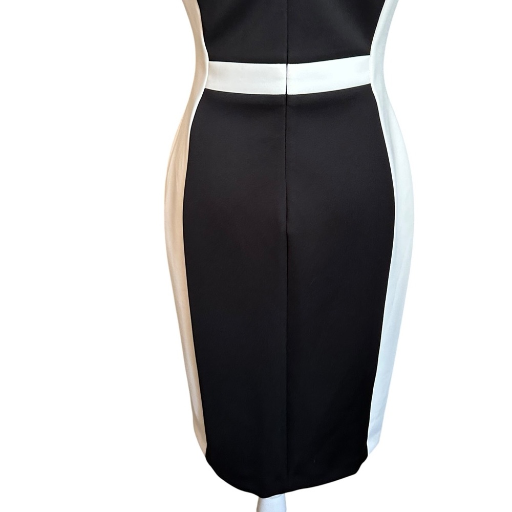 NWT Calvin Klein Colorblocked Scuba Sheath Dress Size 4 - Picture 8 of 17